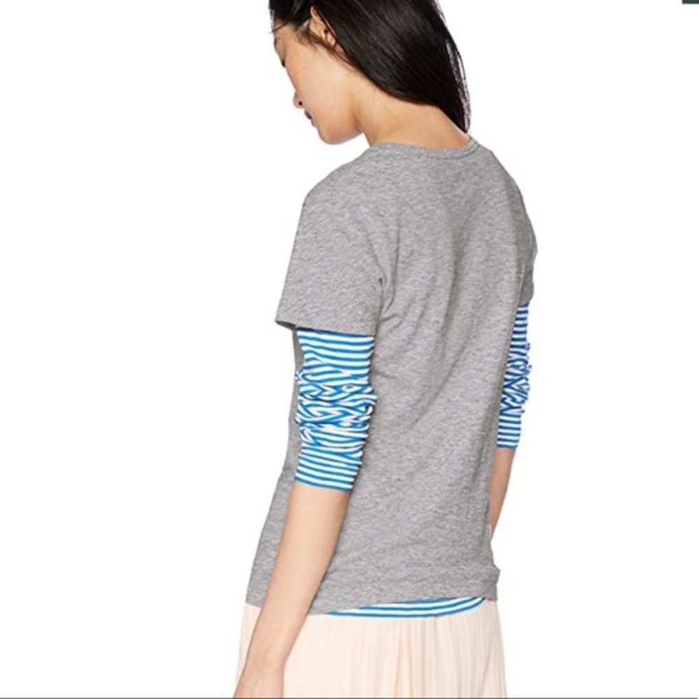 J. Crew Heather Graphite Classic Studio Tee